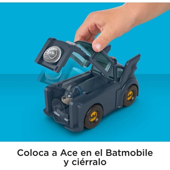 Mattel DC League of Super-pets Super Launch Ace Figure and Batmobile Vehicle HGL17 / HGL19 194735051328