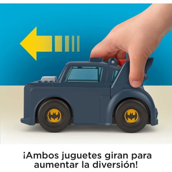 Mattel DC League of Super-pets Οχήματα Σούπερ Εκτόξευσης Super Launch Ace Figure and Batmobile Vehicle HGL17 / HGL19 19473505132