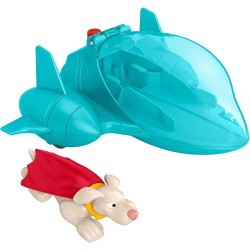 Mattel DC League of Super-pets Οχήματα Σούπερ Εκτόξευσης Super Launch Krypto Figure and Invisible Jet Vehicle HGL17 / HGL18 1947