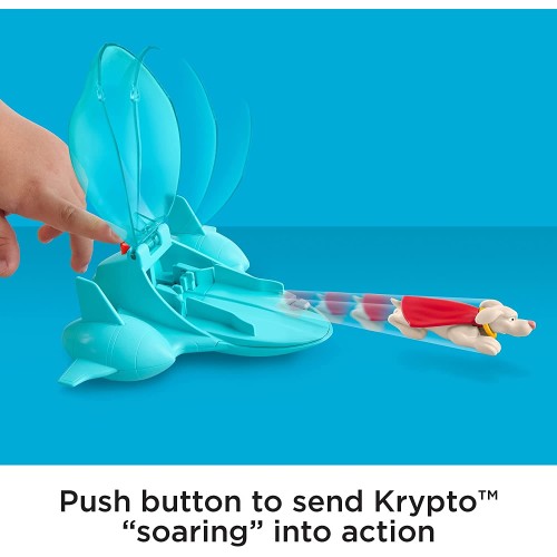 Mattel DC League of Super-pets Super Launch Krypto Figure and Invisible Jet Vehicle HGL17 / HGL18 194735051069