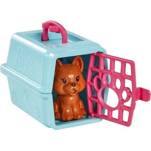 Mattel Barbie Chelsea Doll and Accessories, Pet Vet Playset With Doll, 4 Animals 18 Pieces HGT12 194735056972