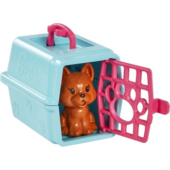 Mattel Barbie Chelsea Doll and Accessories, Pet Vet Playset With Doll, 4 Animals 18 Pieces HGT12 194735056972