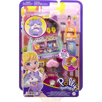 Mattel Polly Pocket Mini - Ο Κόσμος Της Σετάκια Polly Pocket Sushi Shop Cat Compact FRY35 / HCG21 194735009398