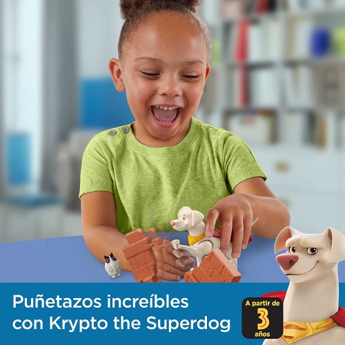 Mattel DC League of Super-pets Hero Punch Krypto Με Αξεσουάρ HGL08 / HGL12 194735051113