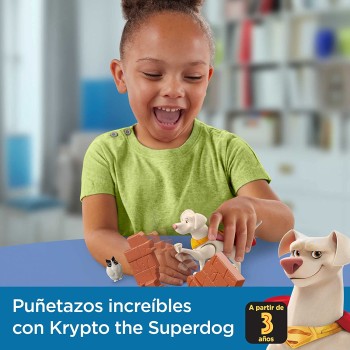Mattel DC League of Super-pets Hero Punch Krypto Με Αξεσουάρ HGL08 / HGL12 194735051113