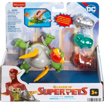 Mattel DC League of Super-pets Power Spin Merton the Turtle Figure set With Accessories HGL08 / HGL10 194735051342