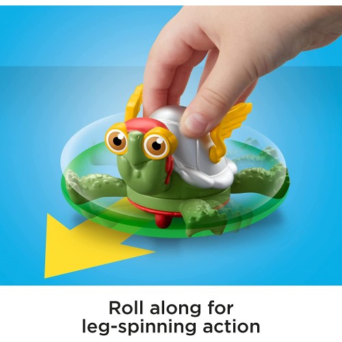 Mattel DC League of Super-pets Power Spin Merton the Turtle Figure set With Accessories HGL08 / HGL10 194735051342