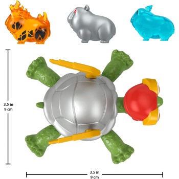 Mattel DC League of Super-pets Power Spin Merton the Turtle Figure set With Accessories HGL08 / HGL10 194735051342