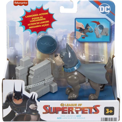 Mattel DC League of Super-pets Disk Launch Ace Με Αξεσουάρ HGL08 / HGL11 194735051304