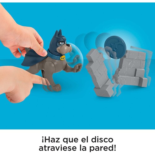 Mattel DC League of Super-pets Disk Launch Ace, Figure set With dog Character and Accessories HGL08 / HGL11 194735051304