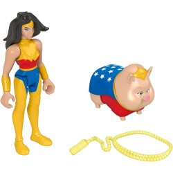 Mattel DC League of Super-pets Wonder Woman and PB, set 2 Φιγούρες με Αξεσουάρ HGL01 / HGL04 194735051298