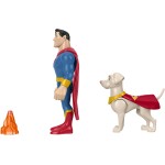Mattel DC League of Super-pets Superman and Krypto, set 2 Φιγούρες με Αξεσουάρ HGL01 / HGL02 194735051212
