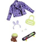 Mattel Barbie Extra Pet and Fashion Pack With 7 Pieces Including Puppy, Accessories for Doll HDJ38 / HDJ42 194735024384