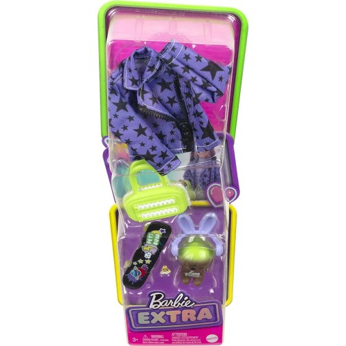 Mattel Barbie Extra Pet and Fashion Pack With 7 Pieces Including Puppy, Accessories for Doll HDJ38 / HDJ42 194735024384
