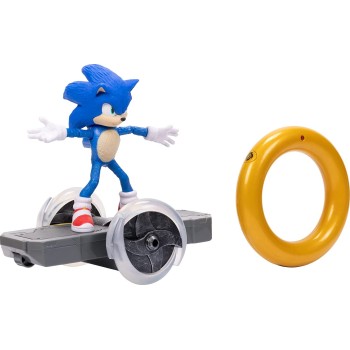 JAKKS PACIFIC Sonic The Hedgehog 2 Sonic Speed RC Vehicle, Includes 15Cm Sonic Figure JPA40924 192995409248