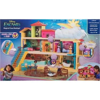 JAKKS PACIFIC Disney Encanto Feature Doll Gift Set, Madrigal Magical House Playset JPA21938 192995219380