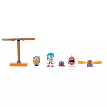 JAKKS PACIFIC Sonic the Hedgehog 2.5inches Figure Diorama Set JPA41442 192995414426