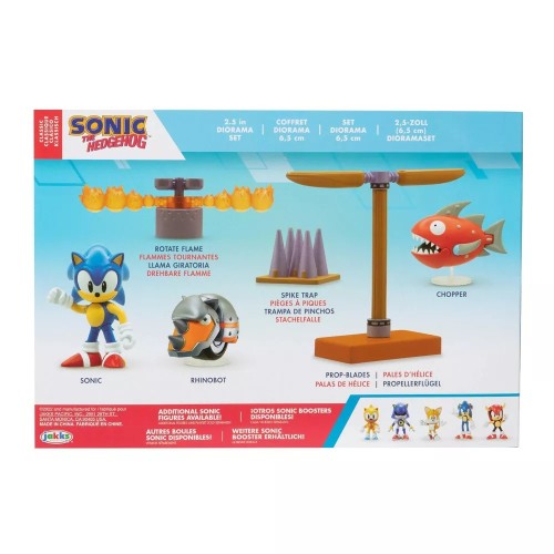 JAKKS PACIFIC Sonic The Hedgehog Διόραμα με 3 Φιγούρες 6.5εκ Sonic, Rhinobot και Chopper  JPA41442 192995414426
