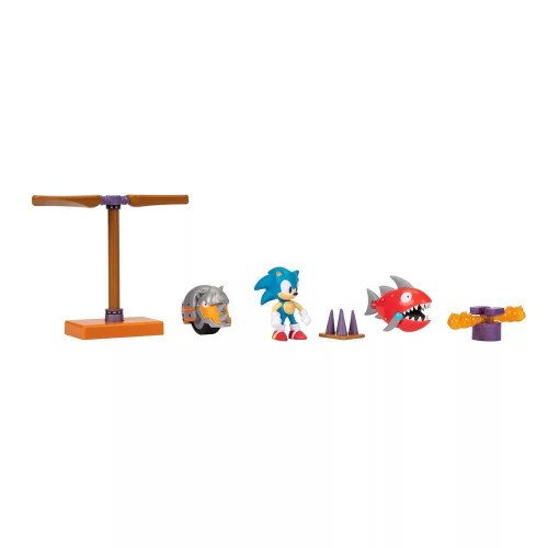 JAKKS PACIFIC Sonic the Hedgehog 2.5inches Figure Diorama Set JPA41442 192995414426