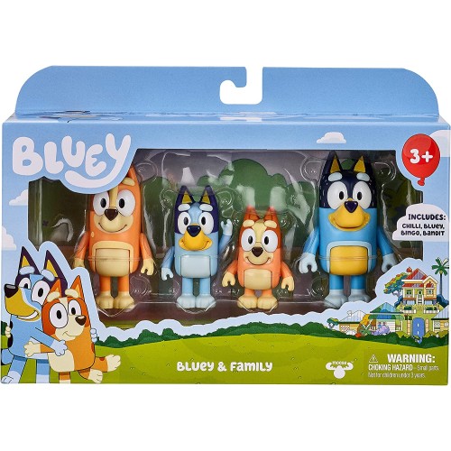 Moose Toys Bluey Figure 4Pack Asst BLY09000 8056379137849