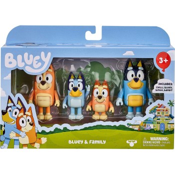 Moose Toys Bluey Figure 4Pack Asst BLY09000 8056379137849