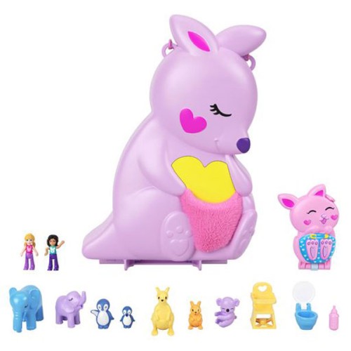 Mattel Polly Pocket Mini - Τρέντι Τσαντάκι Mama and Joey Kangaroo GKJ63 / HKV50 194735108664