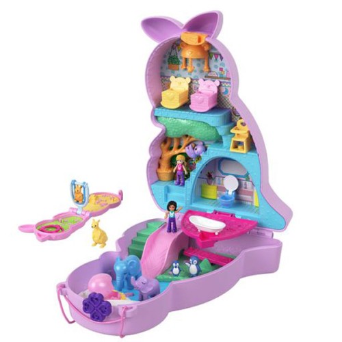 Mattel Polly Pocket Mini - Τρέντι Τσαντάκι Mama and Joey Kangaroo GKJ63 / HKV50 194735108664