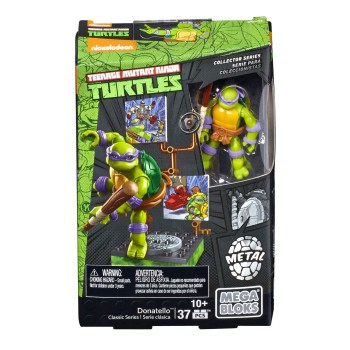 MEGA Teenage Mutant Ninja Turtles Collectors 1987 Classic Donatello Figure DMW21 887961289053