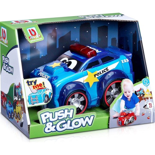 Bburago Bb Junior Push And Glow Police Car 89004 4893998890045