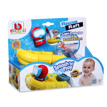 Bburago Bb Junior Βαρκούλα Διάσωσης Splash N Play Rescue Raft 16/89014 4893998890144