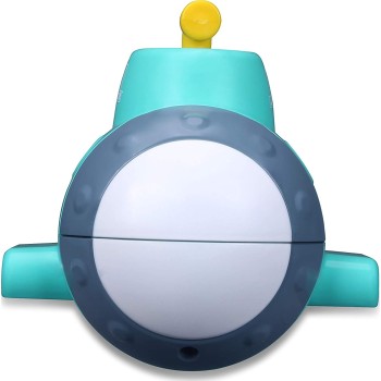 Bburago Bb Junior Βαρκούλα Μπάνιου με Προβολέα Βυθού Splash N Play Submarine Projector, Blue 16/89001 4893998890014
