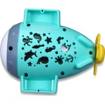 Bburago Bb Junior Βαρκούλα Μπάνιου με Προβολέα Βυθού Splash N Play Submarine Projector, Blue 16/89001 4893998890014