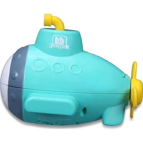 Bburago Bb Junior Βαρκούλα Μπάνιου με Προβολέα Βυθού Splash N Play Submarine Projector, Blue 16/89001 4893998890014