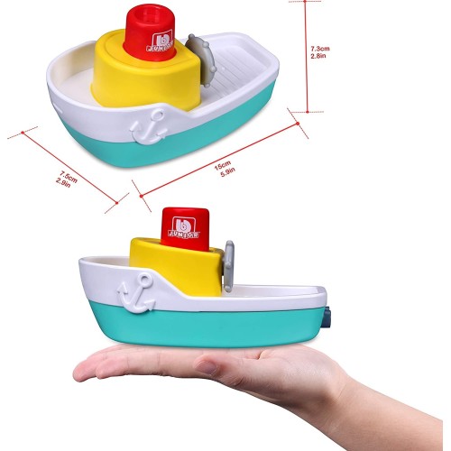 Bburago Bb Junior Βαρκούλα Μπάνιου Splash N Play Spraying Tugboat 16/89003 4893998890038