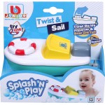 Bburago Bb Junior Βαρκούλα Μπάνιου Splash N Play Twist And Sail, Blue 16/89002 4893998890021