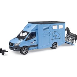 bruder Mercedes Benz Sprinter Animal Transporter With 1 Horse 02674 4001702026745