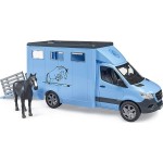 bruder Mercedes Benz Sprinter Φορτηγό Μεταφοράς Ζώων με  Άλογο 02674 4001702026745