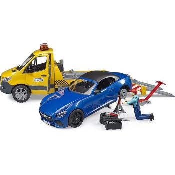 bruder Mercedes Benz Οδική Βοήθεια Mercedes Sprinter Και Αυτοκίνητο  02675 4001702026752