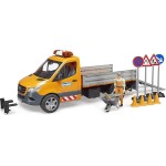 bruder Φορτηγάκι Mercedes Benz sprinter Έργων με Εργάτη και Αξεσουάρ BR002677 4001702026776