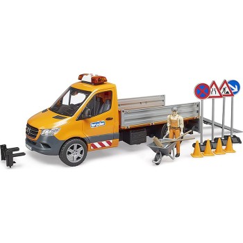 bruder Mercedes Benz Sprinter Municipal Works Vehicle With Figure And Accessories BR002677 4001702026776