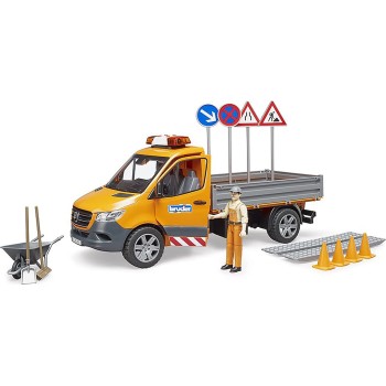 bruder Mercedes Benz Sprinter Municipal Works Vehicle With Figure And Accessories BR002677 4001702026776