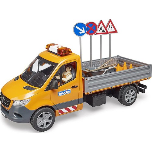 bruder Φορτηγάκι Mercedes Benz sprinter Έργων με Εργάτη και Αξεσουάρ BR002677 4001702026776