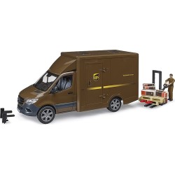 bruder Mercedes Benz Sprinter Delivery Van With Pallet Mover And Driver - UPS 02678 4001702026783