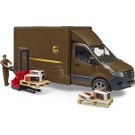 bruder Mercedes Benz Sprinter Delivery Van With Pallet Mover And Driver - UPS 02678 4001702026783