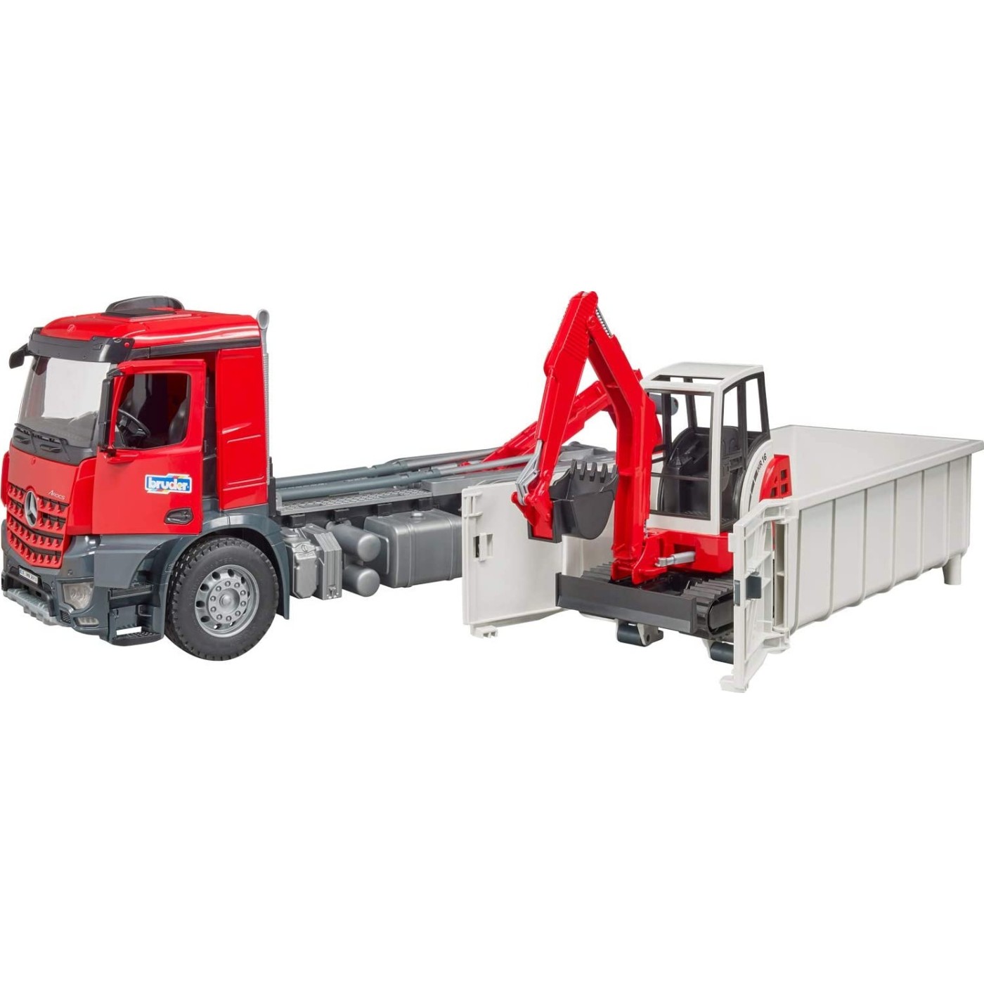 Bruder MB Arocs Halfpipe – Camion Benne Basculante échelle 1/16