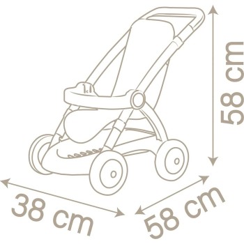 Smoby Toys Baby Nurse Dolls Pram Καροτσάκι κούκλας 254018 3032162540183