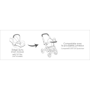 Smoby Maxi-Cosi Twin Sports Doll Pram For Dolls Up To 42 Cm Dolls Pram For 253220 3032162532201