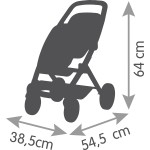 Smoby Maxi-Cosi Twin Sports Καρότσι κούκλας Διδύμων For Dolls Up To 42 Cm Dolls 253220 3032162532201