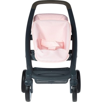 Smoby Twin Toy Pretend Play Pushchair For Dolls And Baby Dolls In Light Pink 253217 3032162532171