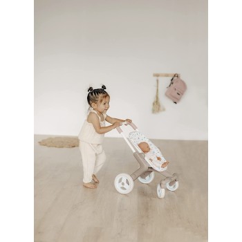 Smoby Baby Nurse Doll Buggy Pop - Dolls Pram In Baby Nurse Design, Doll Accessory 251218 3032162512180